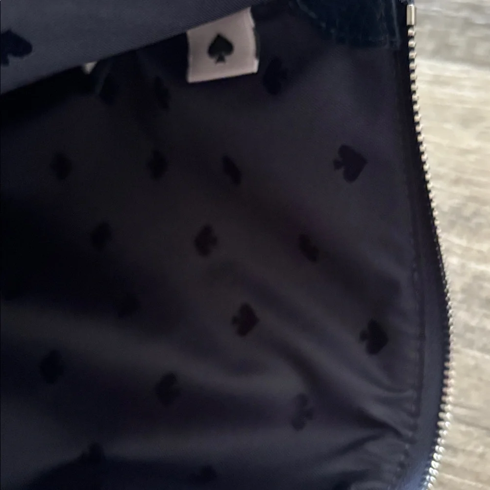 Kate Spade Jackson Tye-Dye Denim Large Zip Pouch - Picture 4 of 5